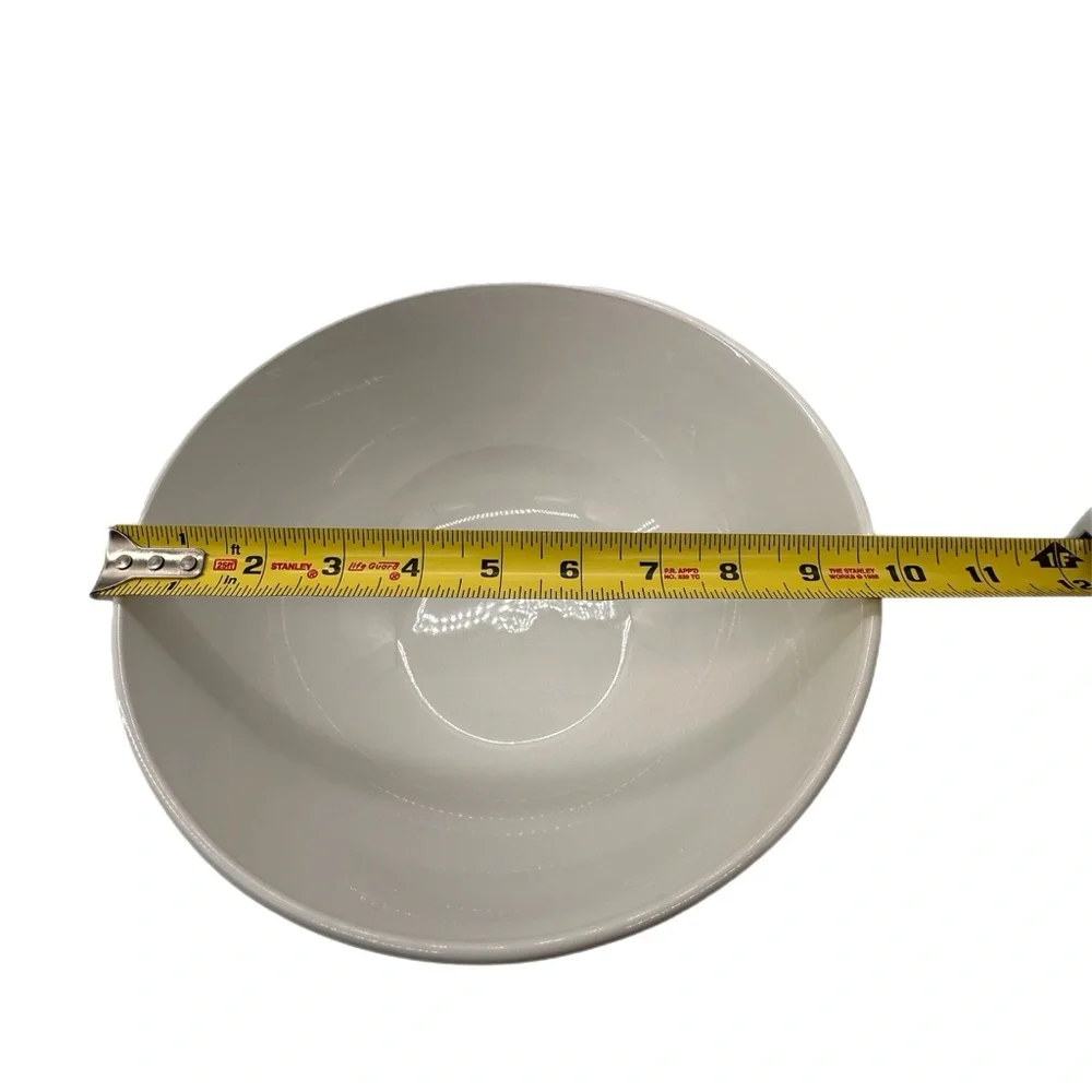 Williams Sonoma Swiss Dot Ceramic WHITE Mixing Bowls Set of 3 NWOB
